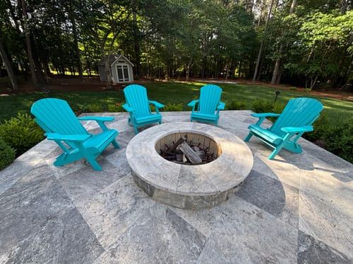 Customer photo review of DURAWEATHER POLY® Folding Adirondack Chair King Size