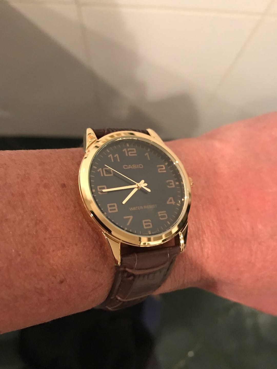 Customer photo review of Reloj Casio Análogo MTP-V001GL-1BUDF Negro Correa de Cuero