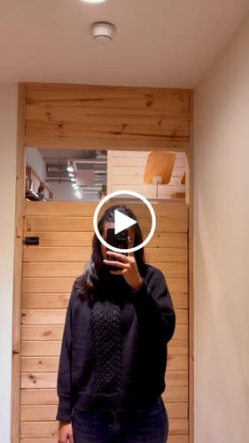 Customer video review of Sweater Cuello Tortuga Black