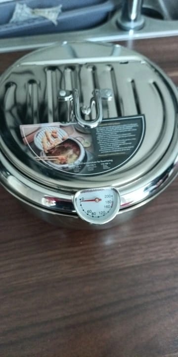 Customer photo review of Premium Stainless Steel Deep Fryer Pot