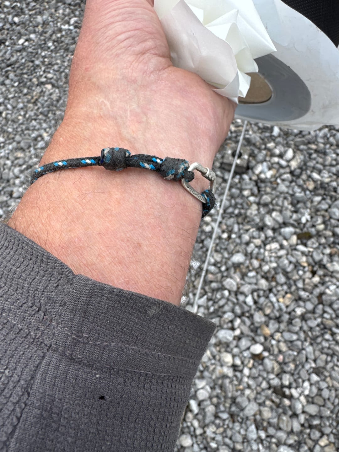 Customer photo review of BERGMENSCH® Karabiner Armband 925 Sterling Silber