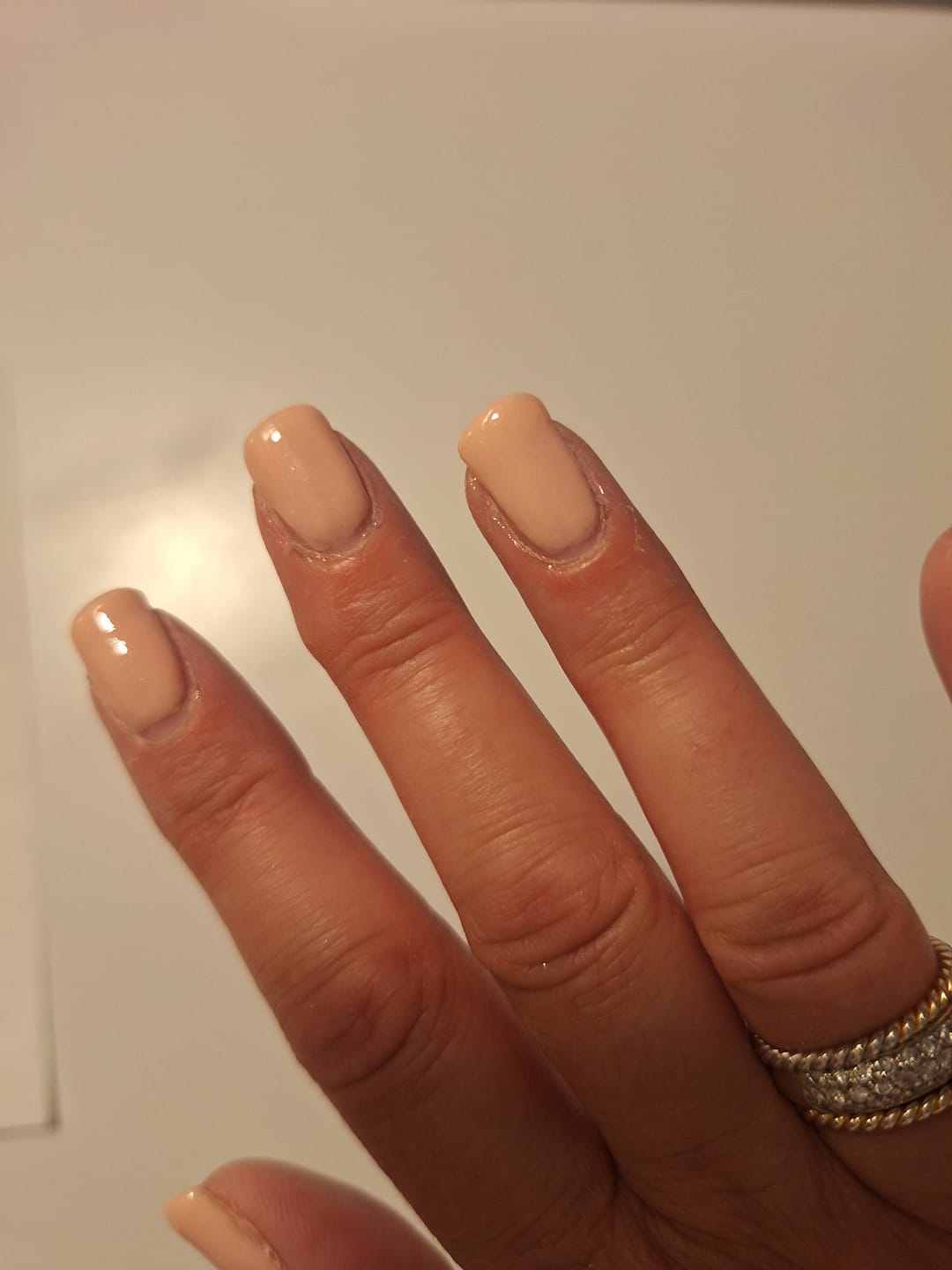 Customer photo review of Khaki Dipping Powder