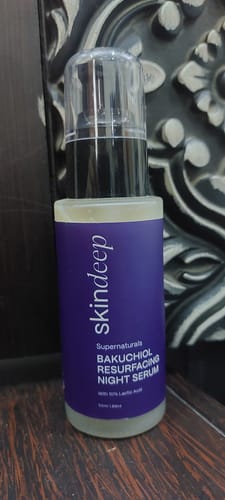 Customer photo review of BAKUCHIOL RESURFACING NIGHT SERUM - with 10% Lactic Acid