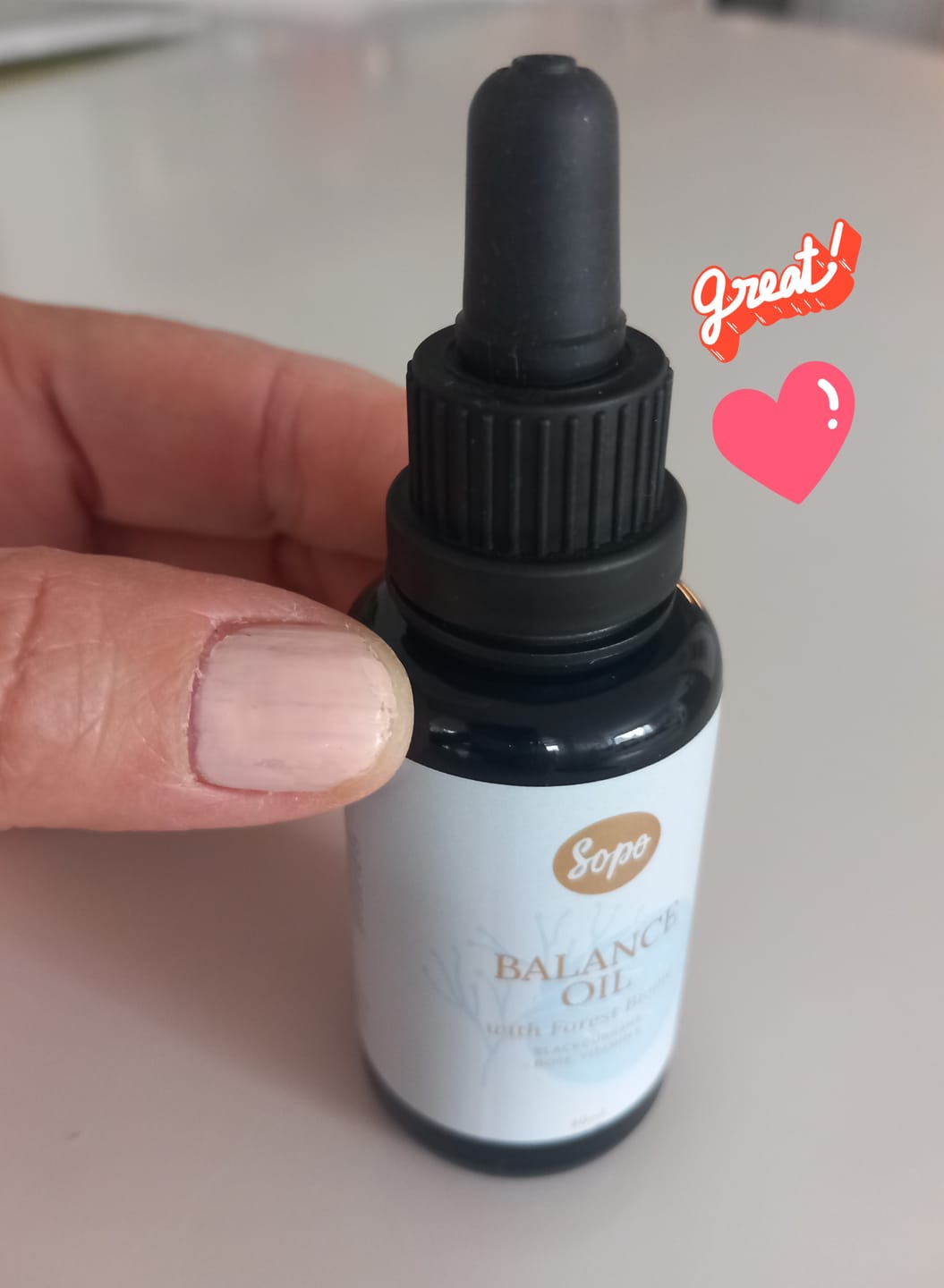 Customer photo review of Metsäbiomi Balance Oil