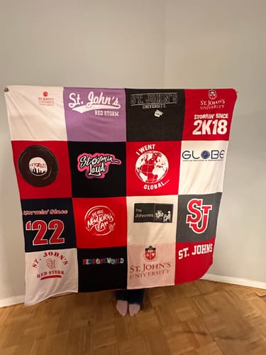 Customer photo review of Premium T Shirt Quilt