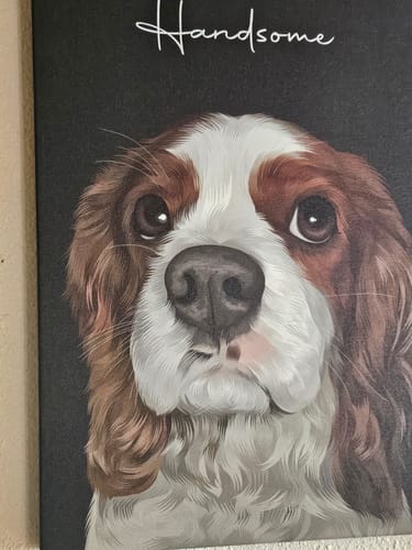 Customer photo review of Pet Art Canvas Wrap