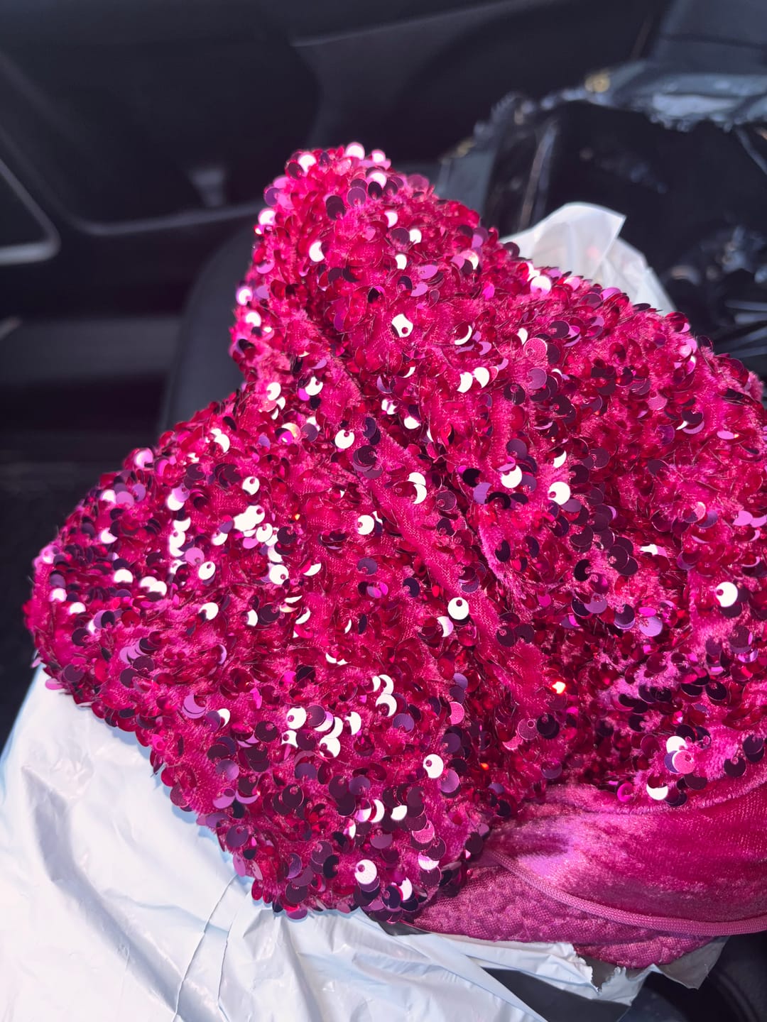 Customer photo review of Sequin on Velvet