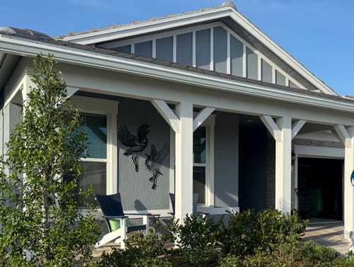 Customer photo review of Sandhill Crane Metal Wall Art (Set of 2)