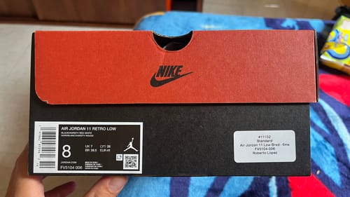 Customer photo review of Air Jordan 11 Low Bred