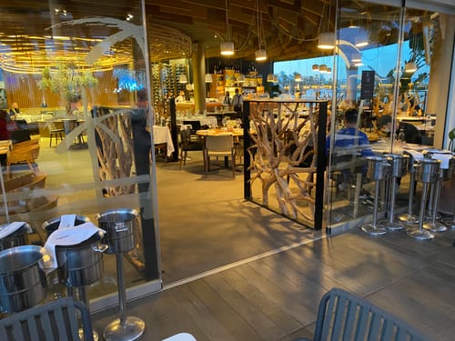 Customer photo review of MAZE Raumteiler Teakholz 140cm x 140cm