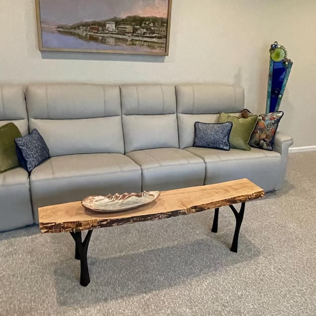 Customer photo review of Bench Legs 118 Faras 16H Modern Steel Furniture