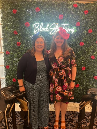 Customer photo review of Painted Blooms Tie Waist Dress