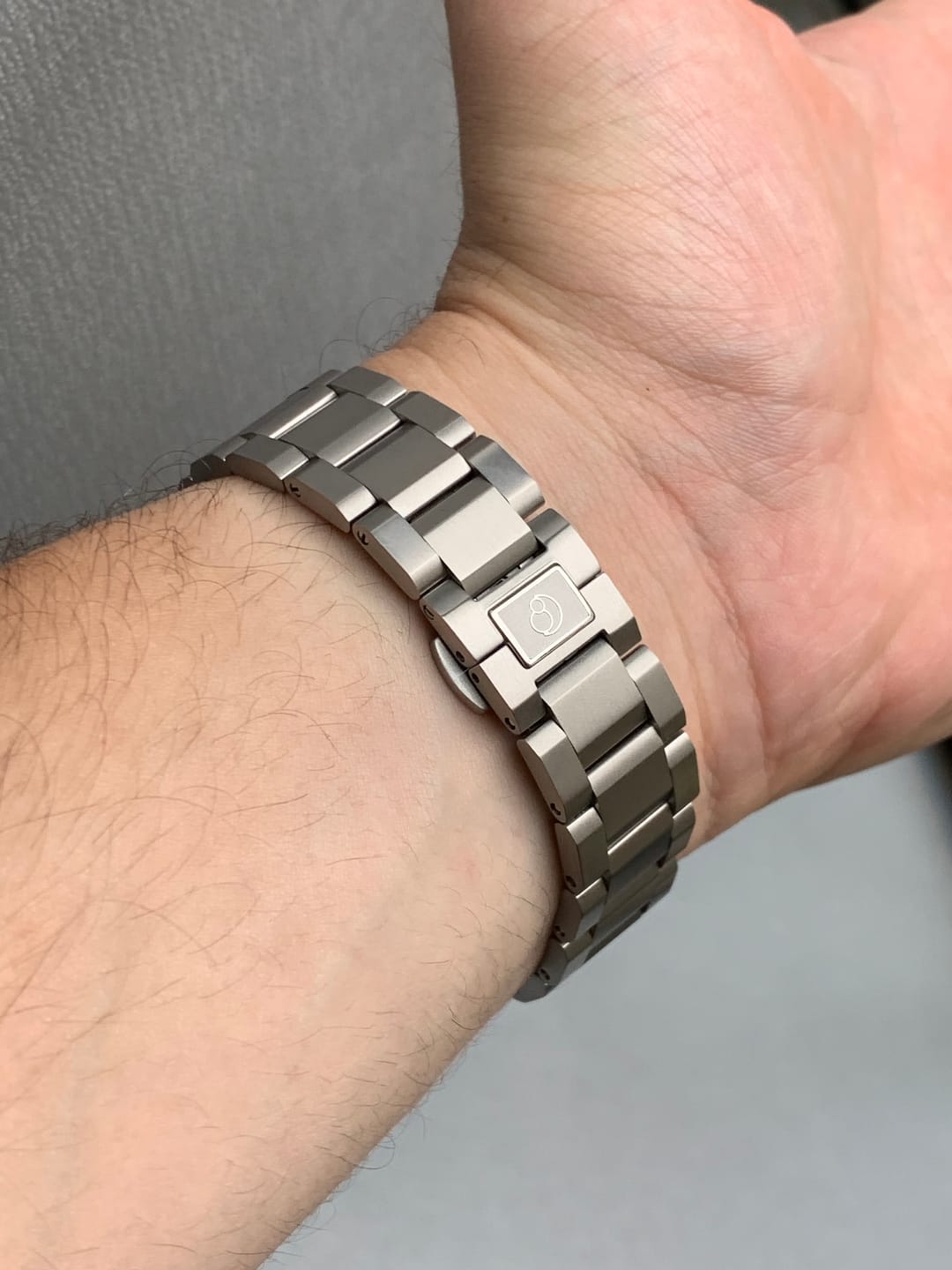 Customer photo review of 3-link Titanium Bracelet | 20mm lug width,Fits for Seaturtle/Admiral Watch