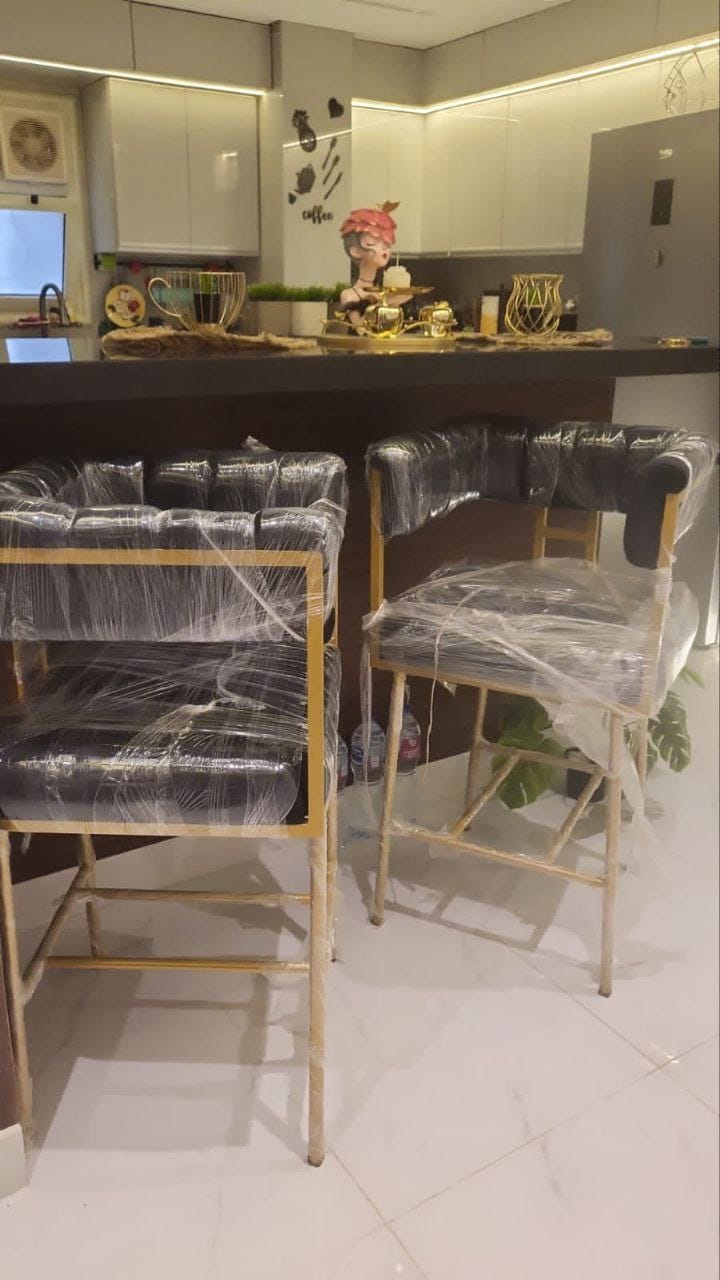 Customer photo review of كرسي بار معدن - MSC-457