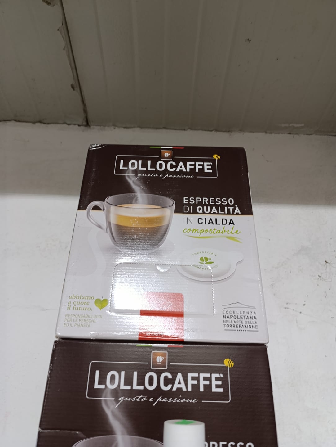 Customer photo review of Lollo Caffè Box 150 Cialde Caffè ESE System 44 mm, Miscela ARGENTO