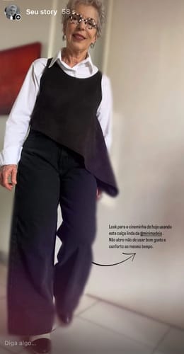 Maria Do Carmo S. review of Calça Jeans Wide Leg Buriti Marrom Escuro image 1 out of 1