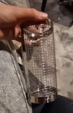 Customer photo review of Stainless Steel Grill Cage