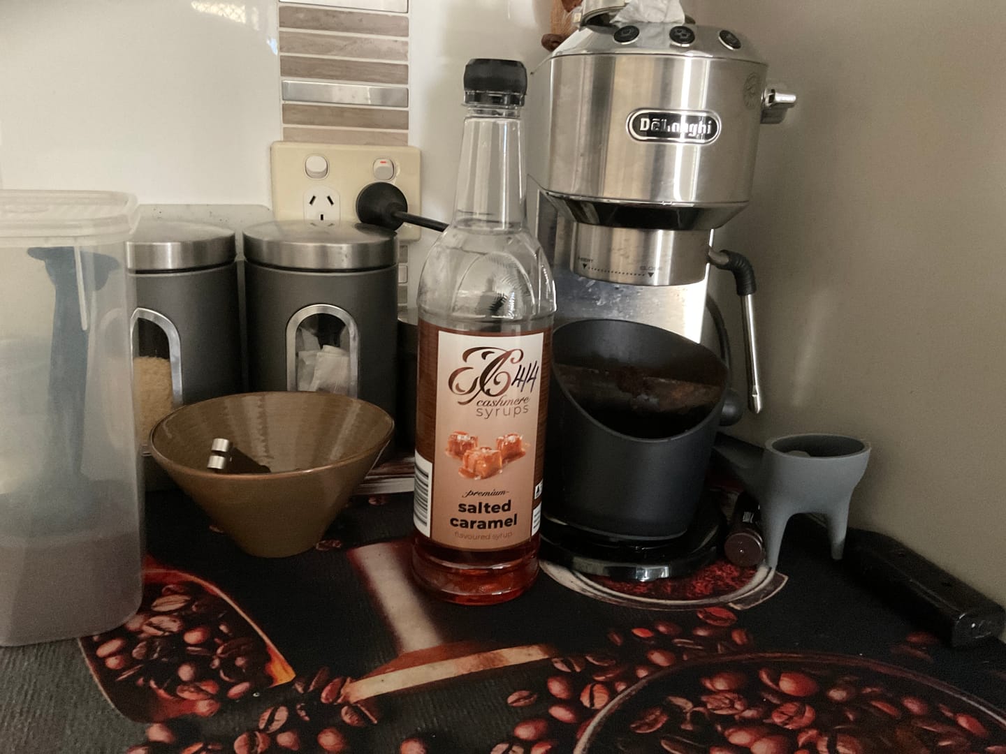 Customer photo review of Salted Caramel Coffee Syrup
