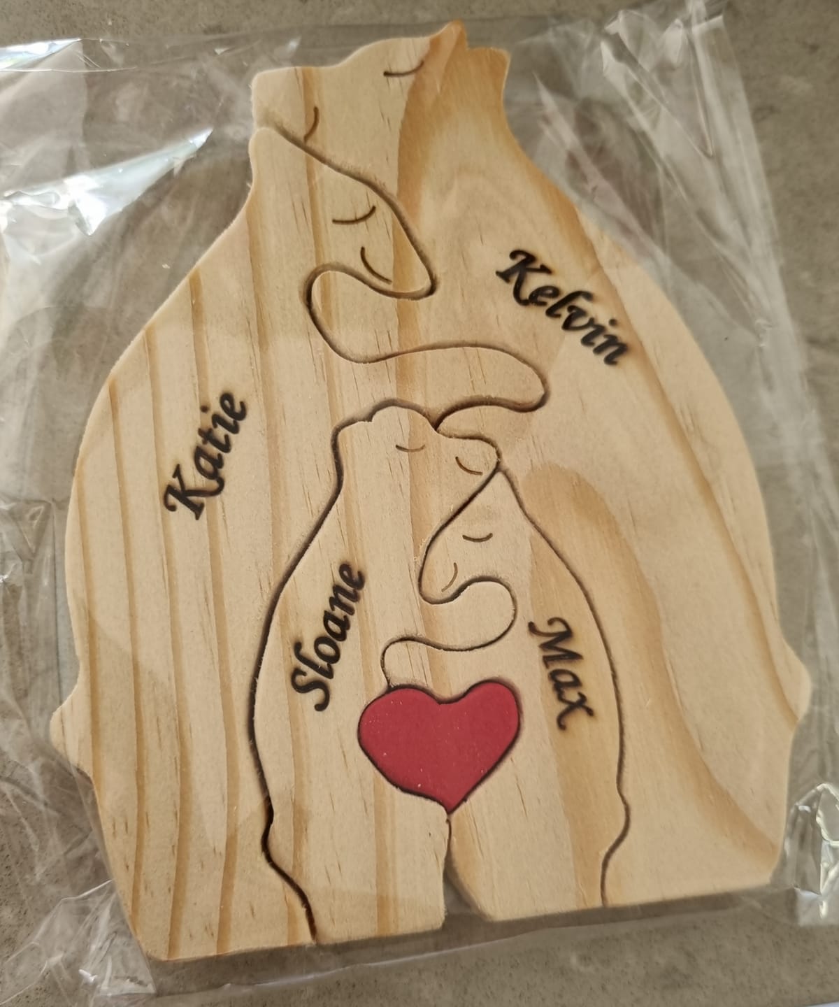Customer photo review of 💥40% OFF FLASH SALE💥  Personalized Bear Family Wooden Puzzle