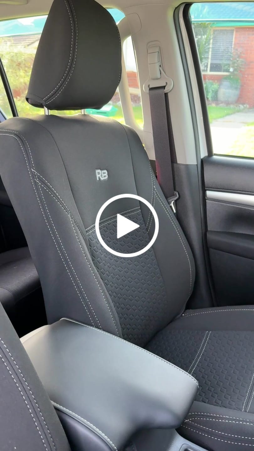 Customer video review of Toyota HiLux 8th Gen (Cloth Seats) SR & SR5 Premium Neoprene 2x Front Seat Covers (Available)