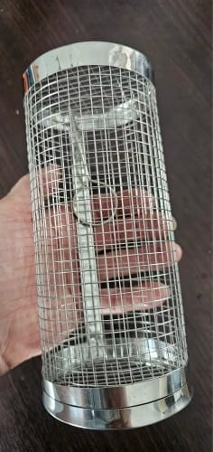 Customer photo review of Stainless Steel Grill Cage