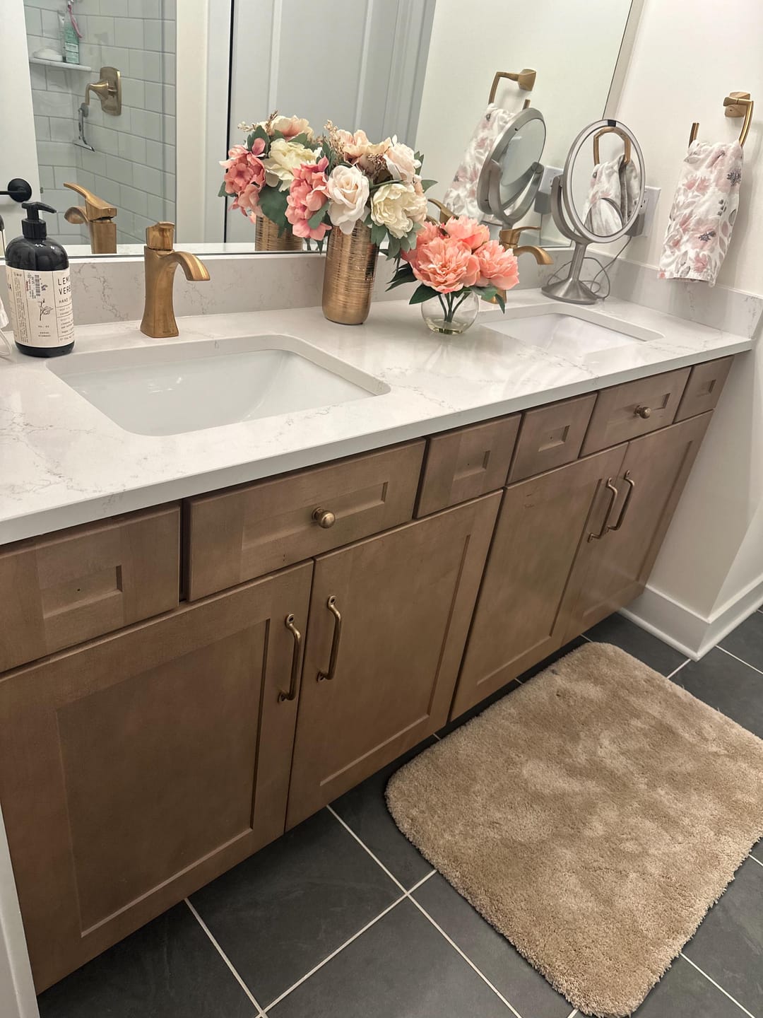 Customer photo review of Serene Cabinet Pulls - Antique Brass