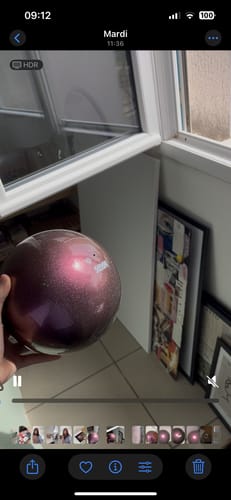 Customer photo review of Rhythmic Gymnastics Ball AURORA - 18.5cm