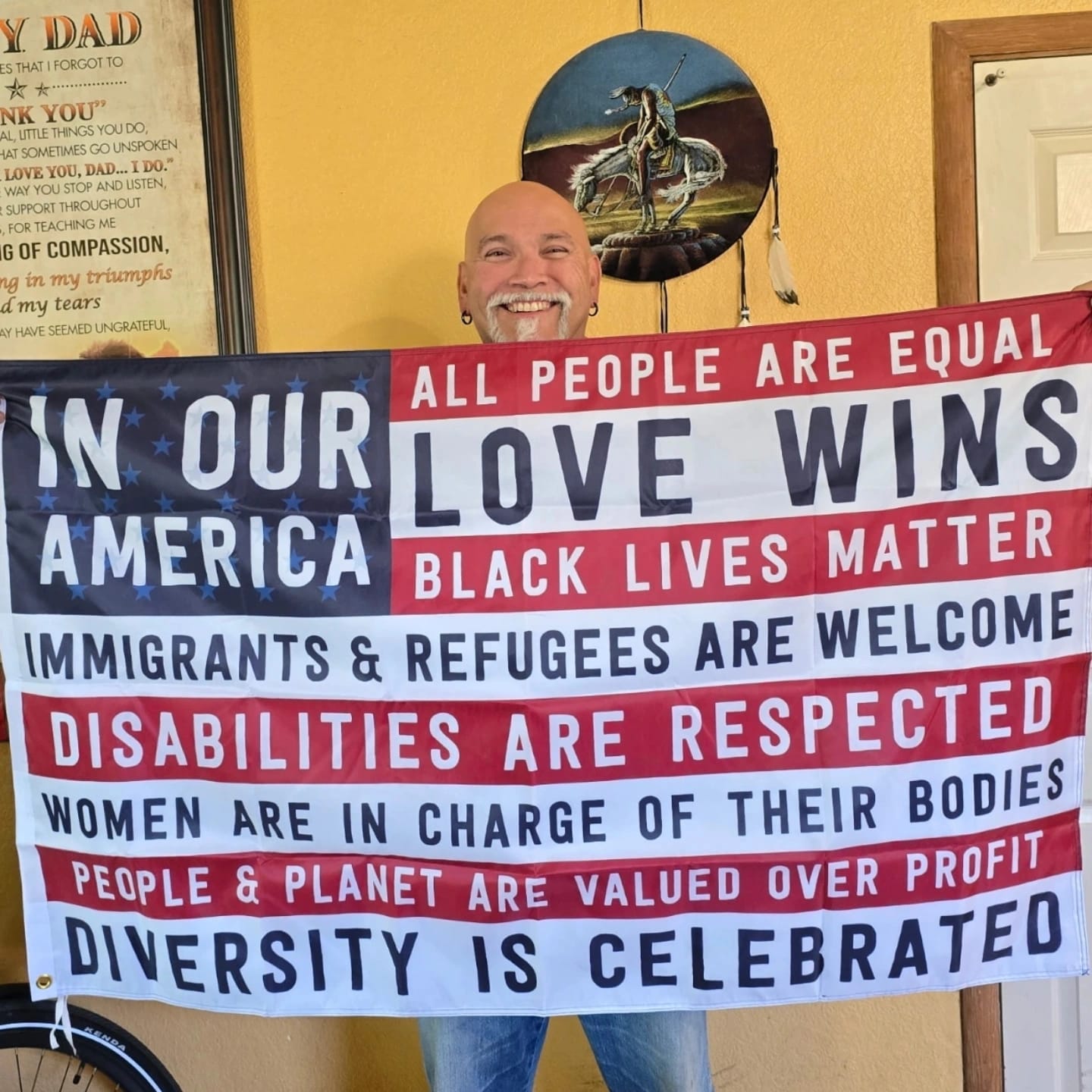 Customer photo review of In Our America Flag