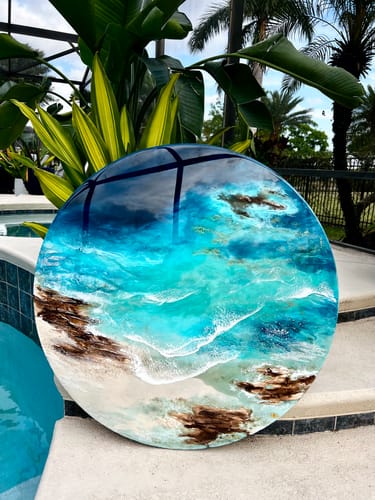 Customer photo review of Bigger Better | Unfinished Wood Circle Round | DIY Craft Cutout |