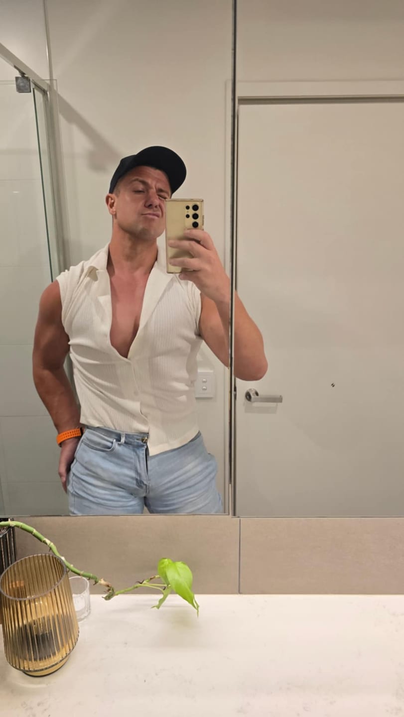 Customer photo review of Light Blue Denim Shorts