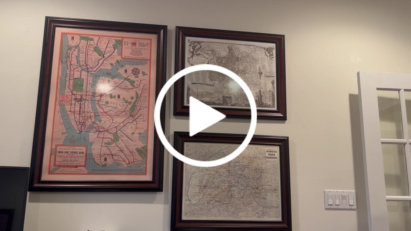 Customer video review of Old Birdseye Map of New York by Wachsmuth, 1898: Broadway, Central Park, Brooklyn Bridge, Governor's Island