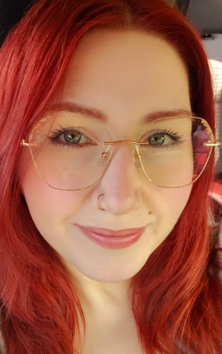 Customer photo review of Glitter Eyeglasses