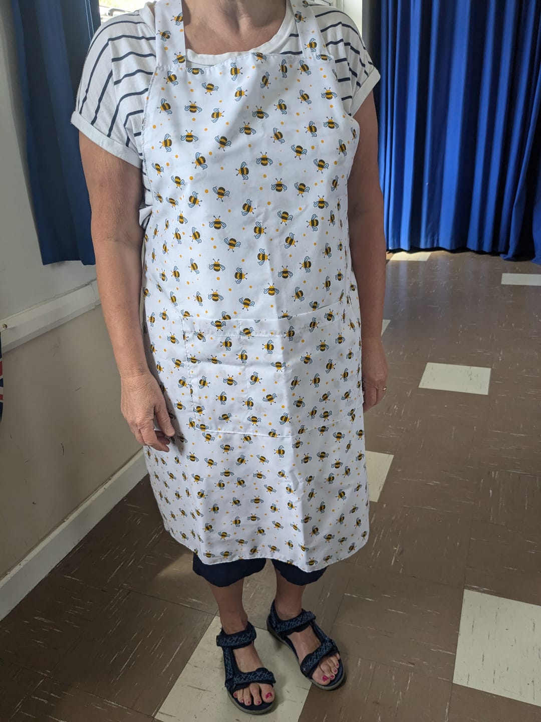 Customer photo review of Bees and Dots Polycotton Fabric