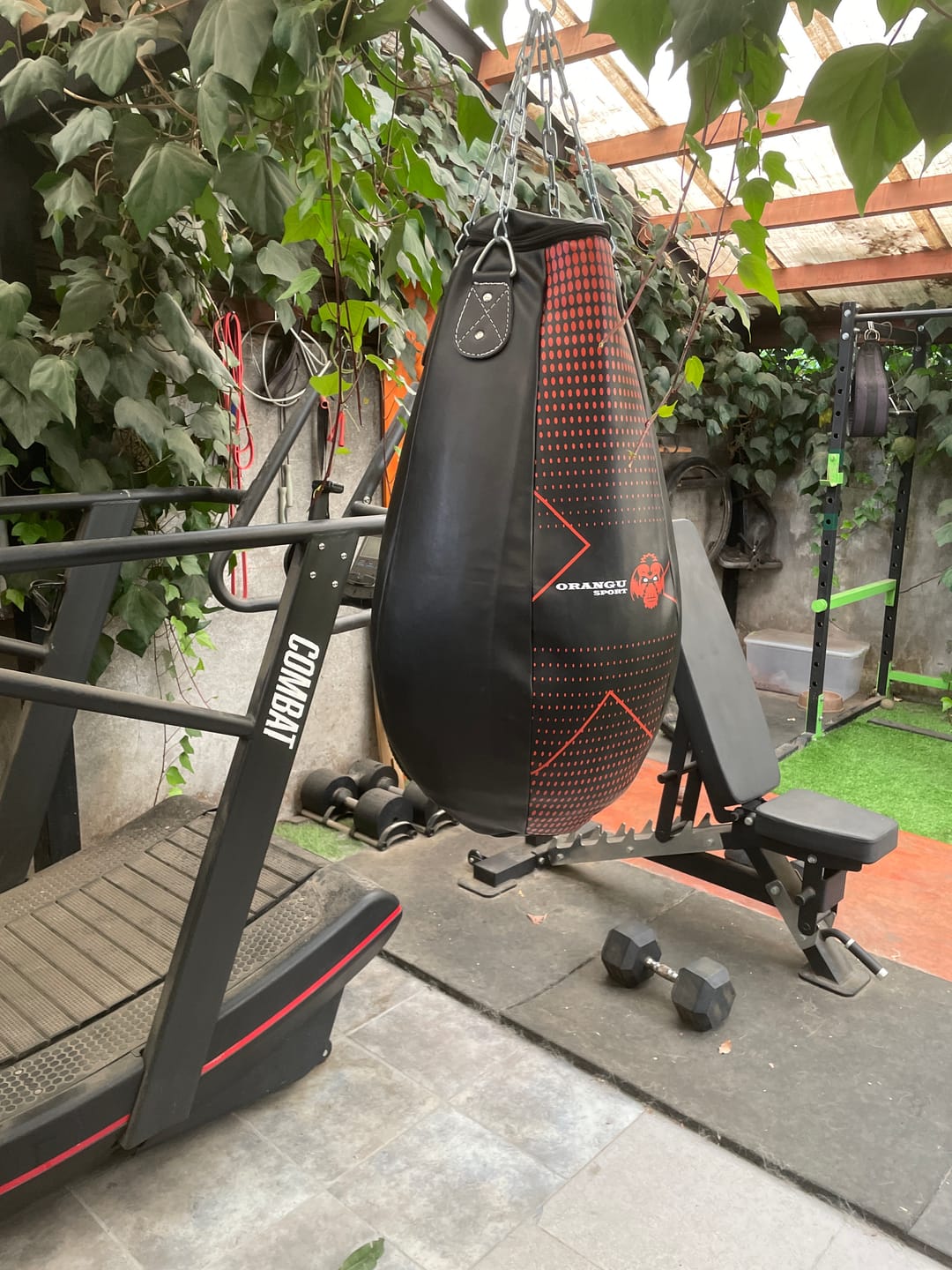 Customer photo review of SACO DE BOXEO TIPO PERA O GOTA / ORANGU SPORT
