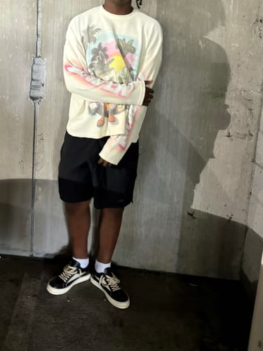 Customer photo review of Triple Sevens x Sniper Gang YAK Simpson Waffle Knit L/S Tee Cream