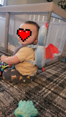 Customer photo review of Head Protection Backpack