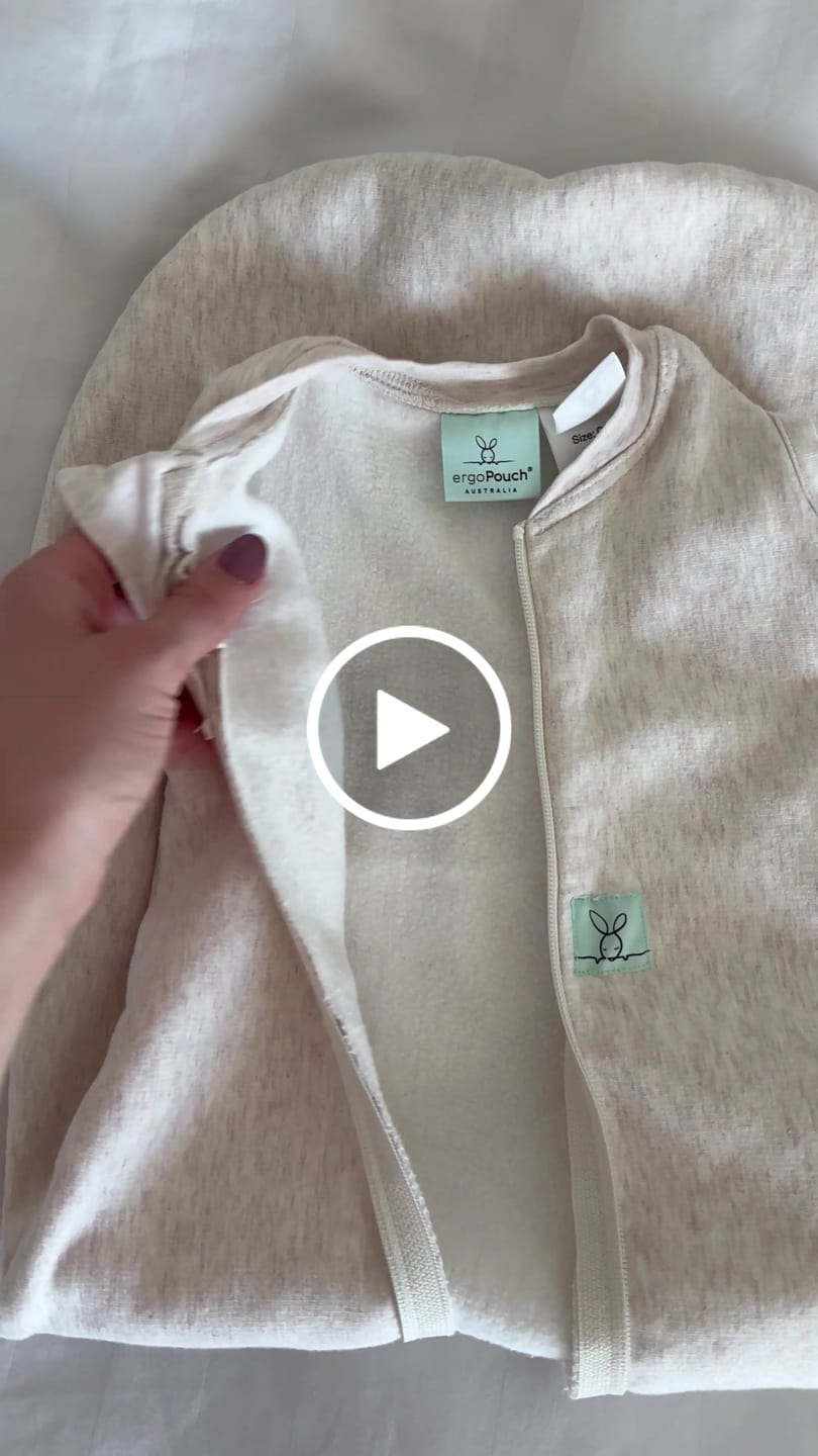 Customer video review of ErgoPouch Cocoon Swaddle Sack 1.0 TOG, Oatmeal Marle