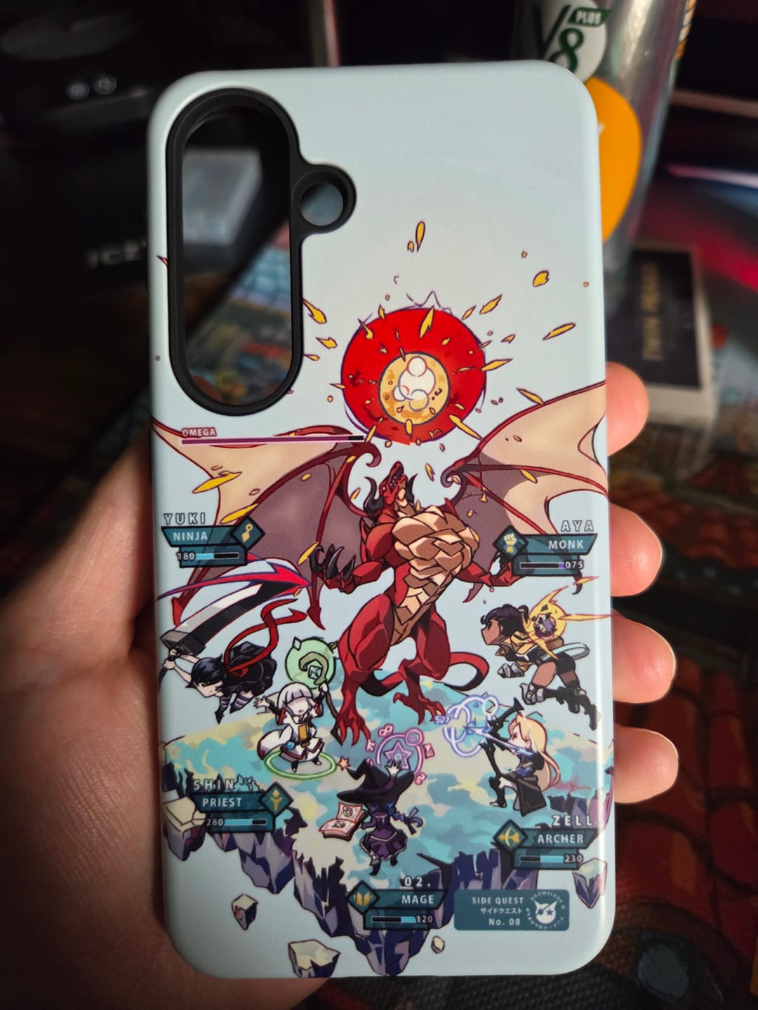 Customer photo review of Side Quest Samsung Case