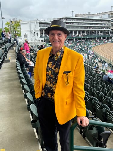 Customer photo review of Men's Vintage Yellow Rose Casual Long Sleeve Button Up Shirt