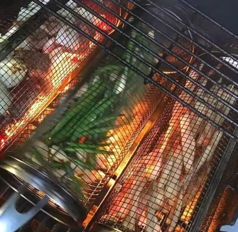 Customer photo review of Stainless Steel Grill Cage