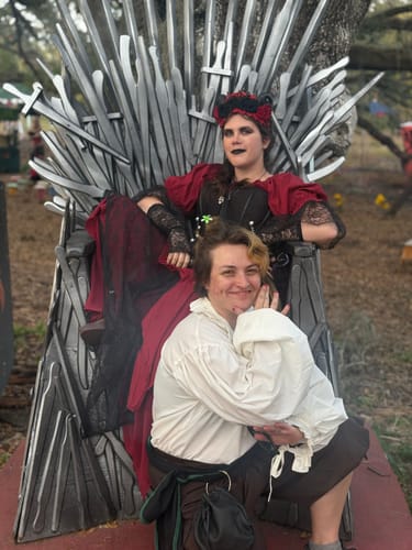 Customer photo review of PRE-ORDER - NOSFERATU Ellen Victorian Dress in Blue Floral Print