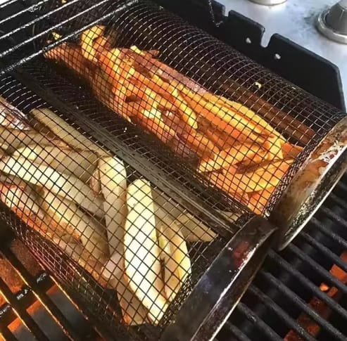 Customer photo review of Stainless Steel Grill Cage