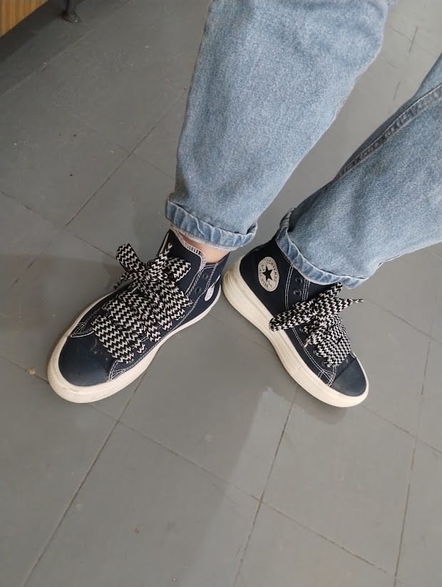 Customer photo review of Zapatillas Converse Chuck Taylor Move Hi Platform Azul Blanco