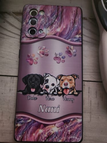 Customer photo review of Personalized Dog Phone Case Multi Colors