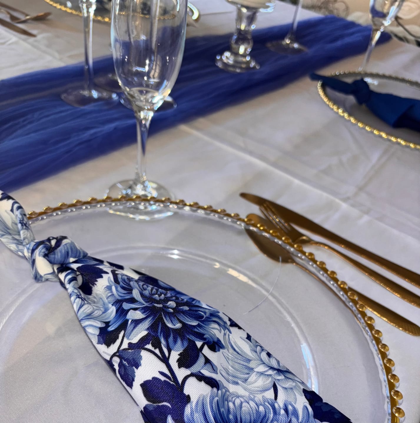 Customer photo review of Printed Mini Matt Blue Delft