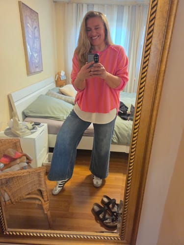 Customer photo review of CLOÈ XXL Oversize Kurzarm Sweater - verschiedene Farben