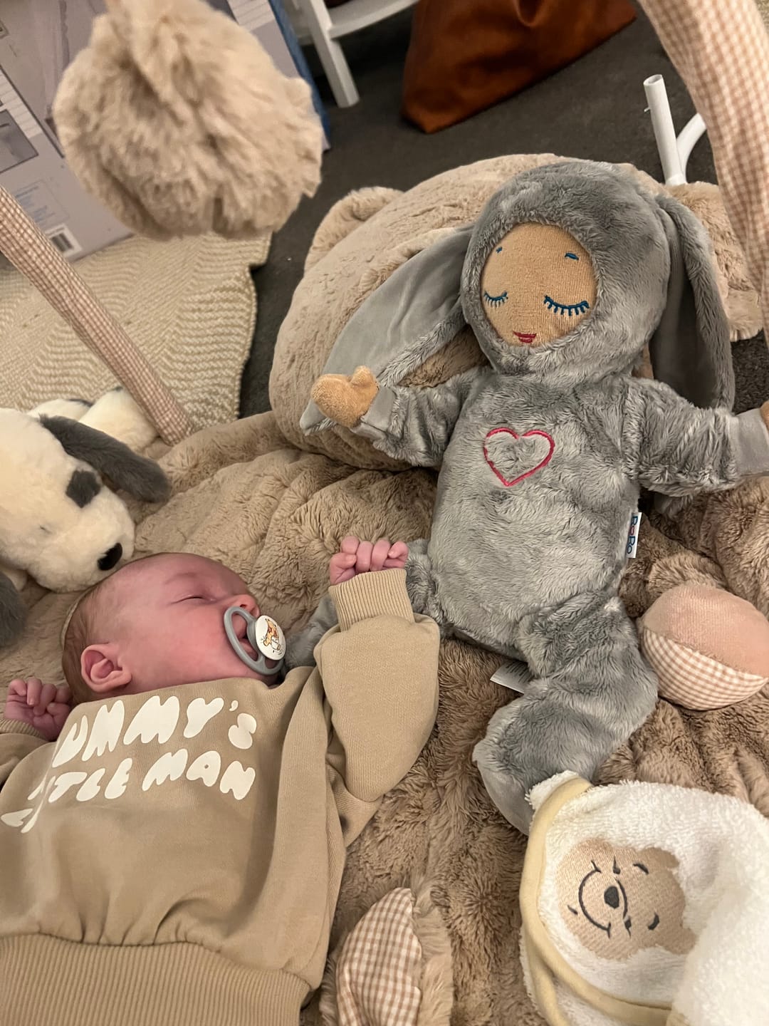 Customer photo review of Bear Playmat & Gym | Beige