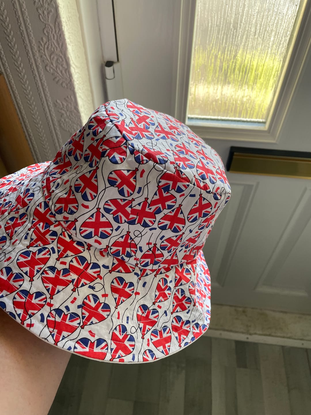 Customer photo review of Union Jack Balloons Polycotton Fabric