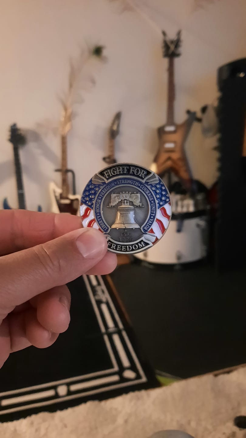 Customer photo review of Hold The Line Coins
