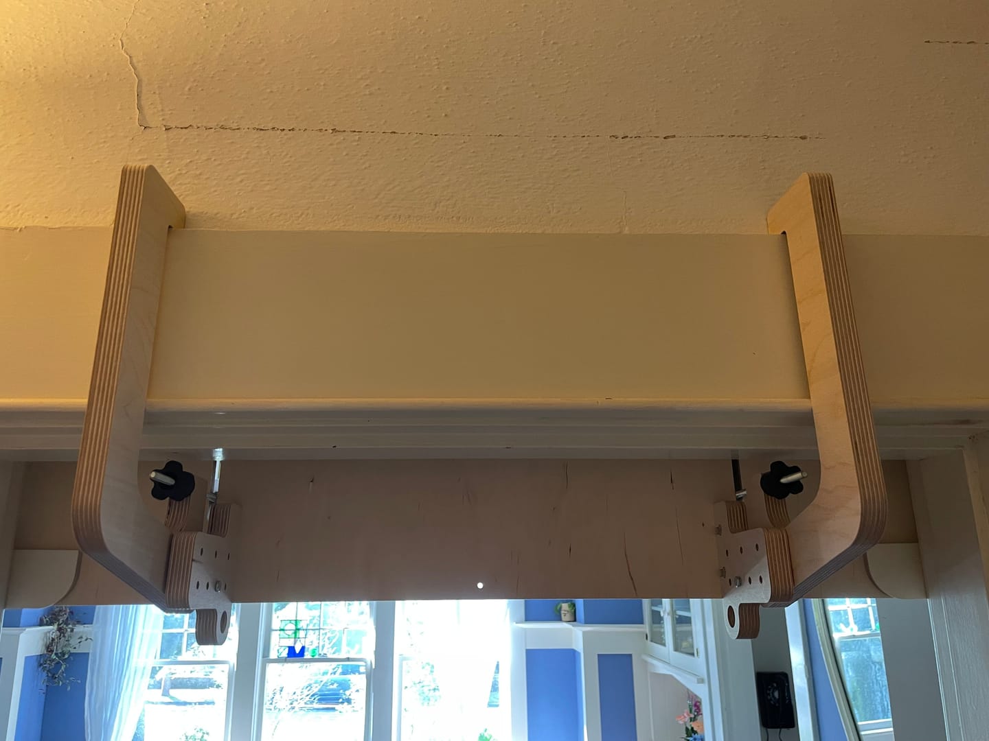 Customer photo review of Hangboard Doorway Mount